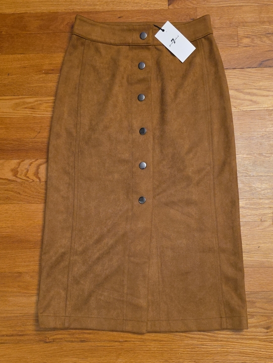 7 For All Mankind Dresses & Skirts - 31 Inch Long,30 Inch Waist Suede Look Skirt Size Small